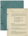 Moe Howards 33pp. Script Dated April 1937 for The Three Stooges Film Goofs and Saddles -- Very Good Condition